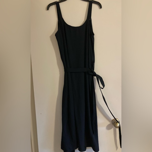 Everlane Japanese Goweave Tank Wrap Dress, black, size 6, EUC - Picture 3 of 4
